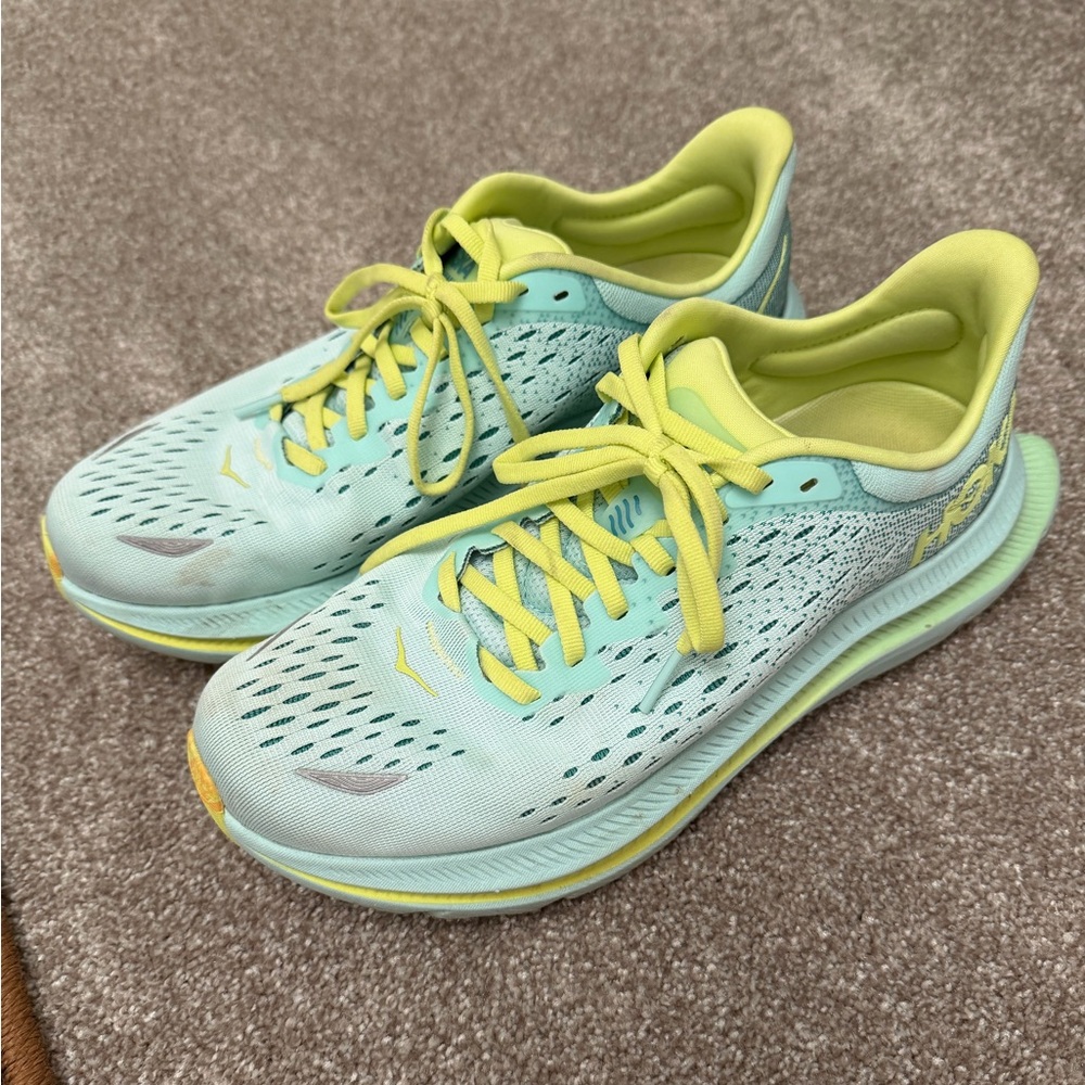 Hoka Kawana Women's blue & green Athletic Running Shoes
